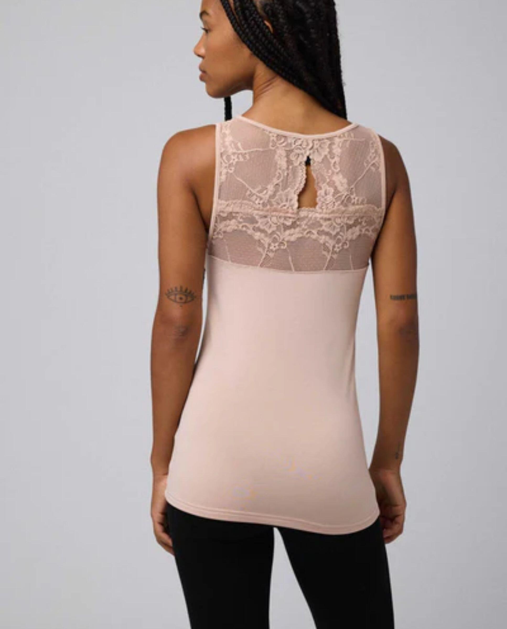 Camiseta térmica sin mangas de Mujer YSABEL MORA con encaje en el escote 2/4