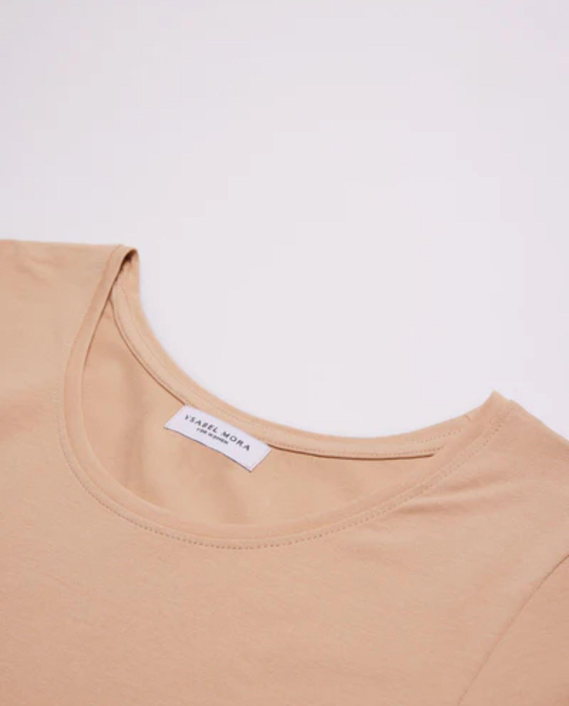 T-shirt basique à manches longues couleur chair 4/4