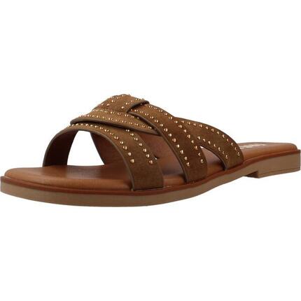 Flache Sandalen Damen Mustang Braun