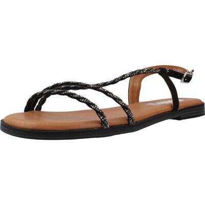 Platte sandalen dames mustang zwart