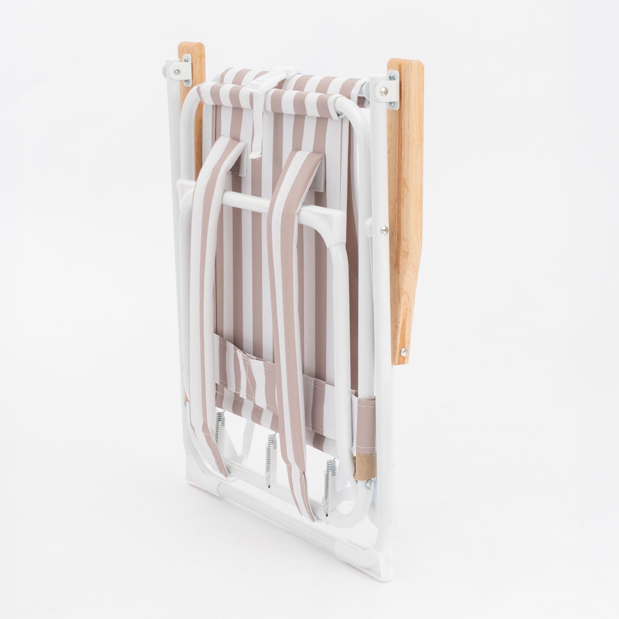 Flamingueo silla playa aluminio beige 4/4