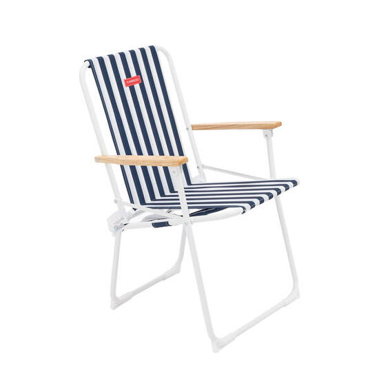 Flamingueo silla playa aluminio azul