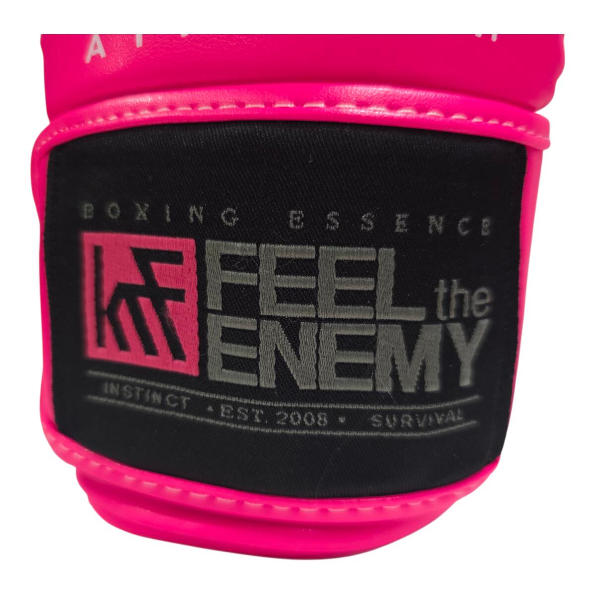 FEEL the ENEMY GUANTES AIRTECH 12OZ rosa-blanco-gris 5/6