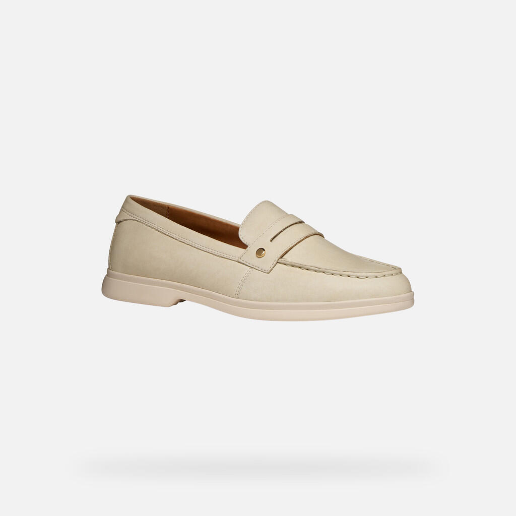 Mocassins Femme D XAND 3 Blanc Cassé 5/7