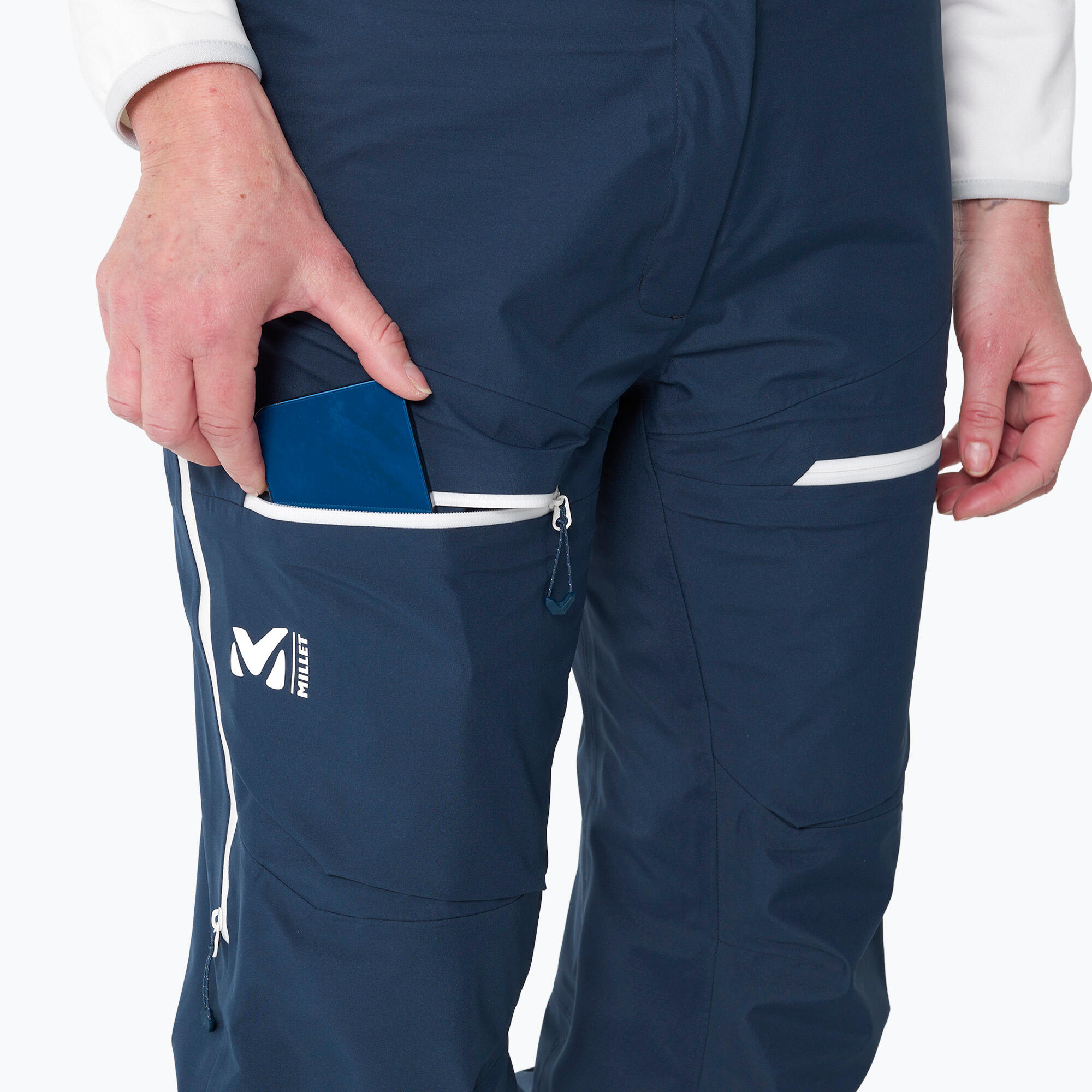 Pantalon Ski de randonnée pour femme M WHITE 3L 6/7
