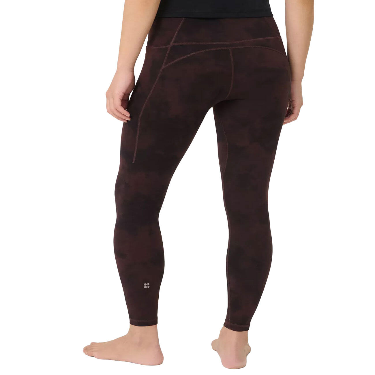 SWEATY BETTY Super Soft Yoga Leggings  DONKERBRUIN TIE-DYE L 4/7