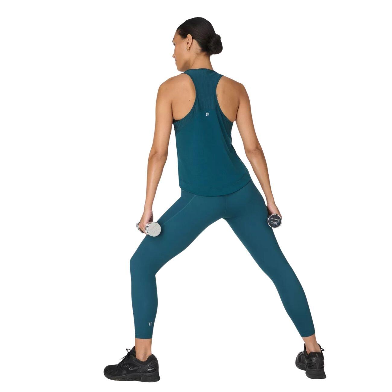 SWEATY BETTY Power Gym Leggings  DEEP GREEN L 5/7