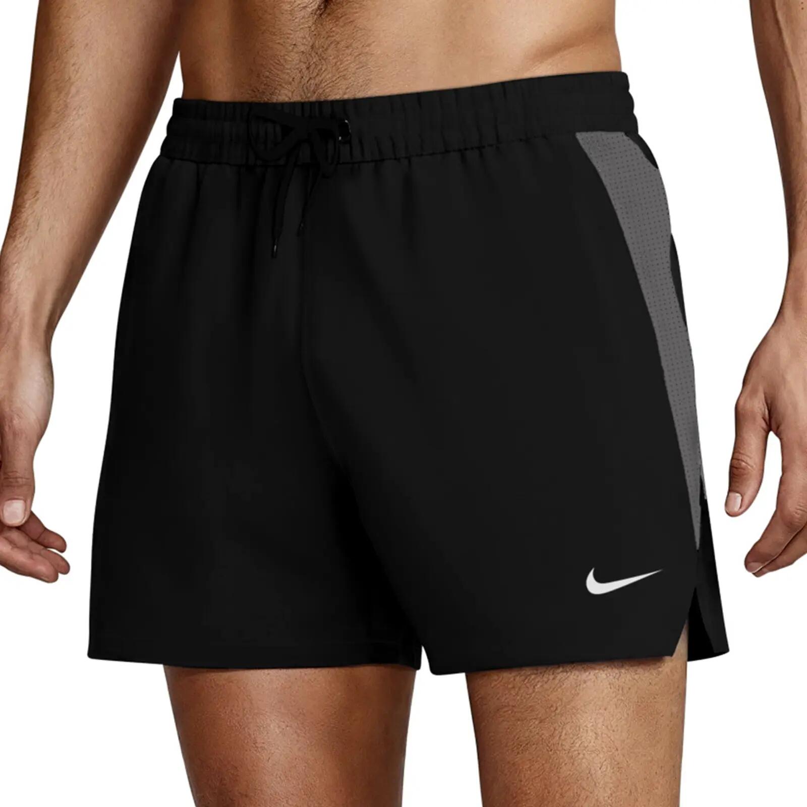 Nike Swim Contend Solid Essentials 5" Volley  Nero-Grigio XL 2/6