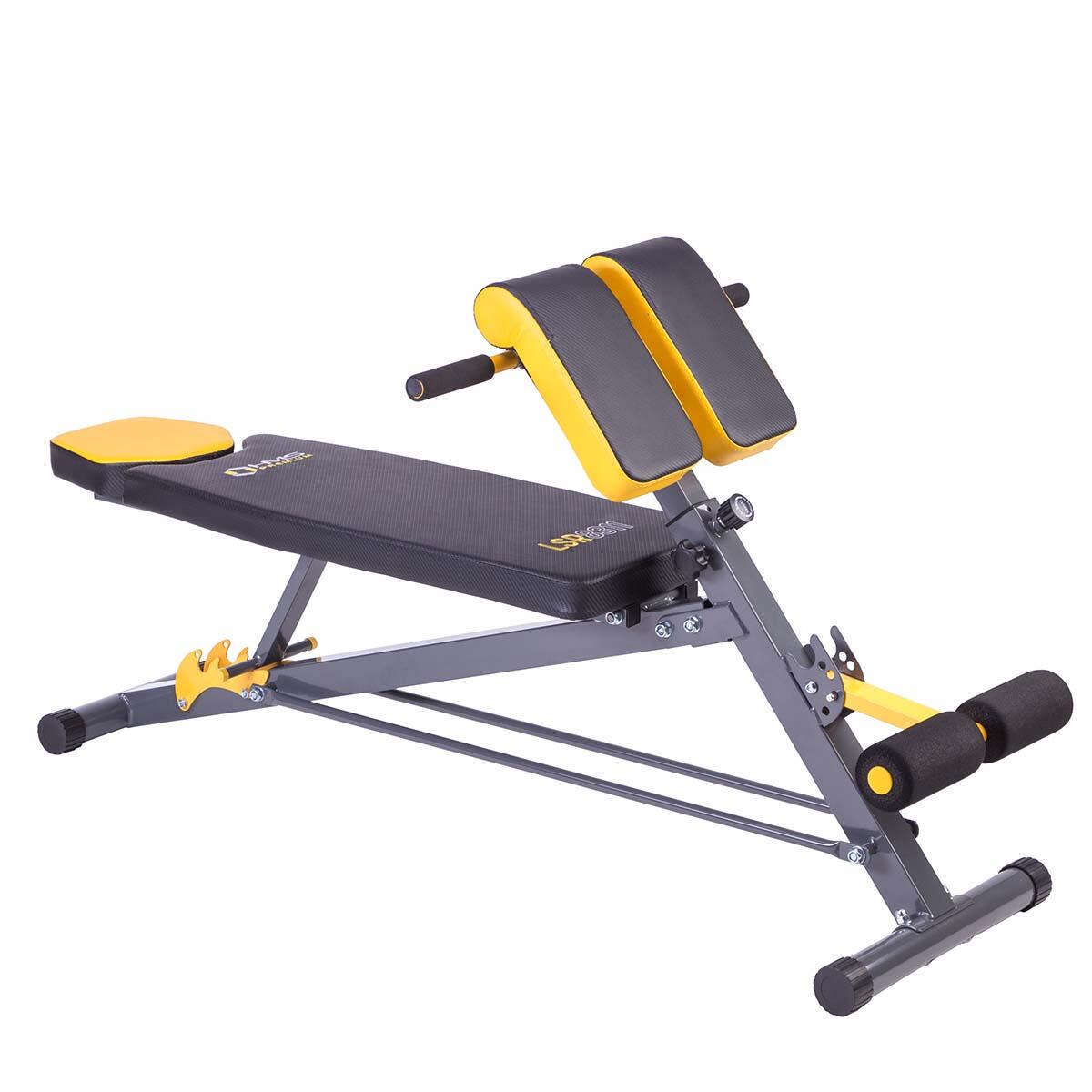 Hms Premium - Entraîneur Dorsal Lsr8311 Hms Premium - Banc De Musculation - Jaune|noir - Taille Unique - Decathlon