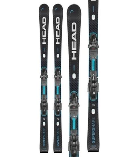 Head Supershape e-speed sw Ski Pack + Prd 12 gw Bindungen Schwarz Mann