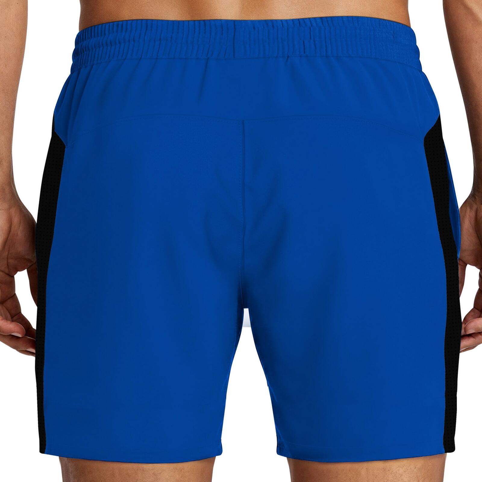 Nike Swim Contend Solid Essentials 5" Volley  Blu-Nero M 3/6