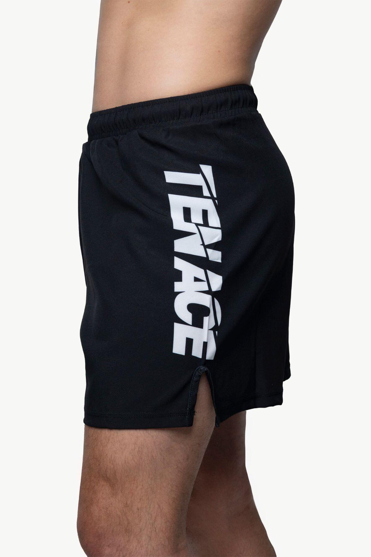 Tenace Calções sem velcro para MMA, BJJ, Grappling - Preto 4/4