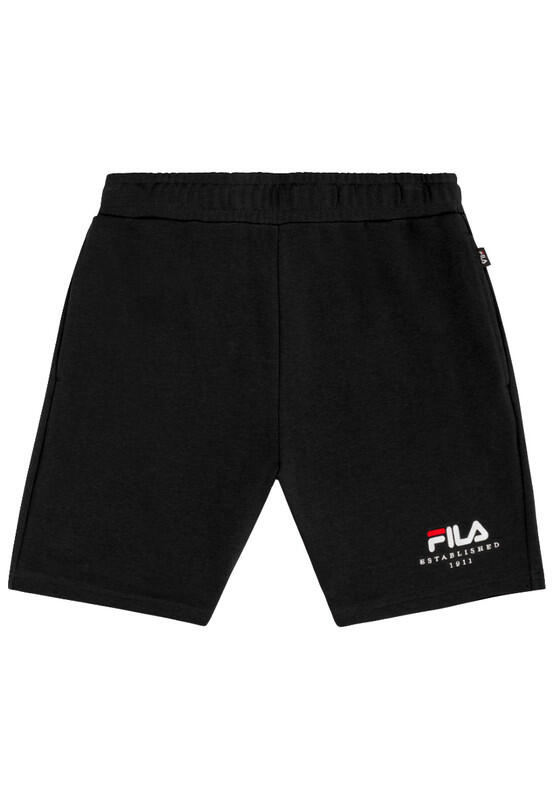 Pantaloncini Uomo Fila Valsera Sweat Shorts Cotone Regular Fit Nero S 1/2