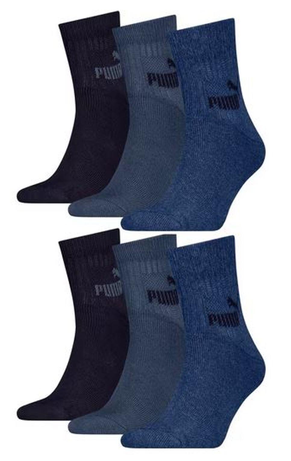 PUMA Puma ELEMENTS Short Crew Sportsocken 6-Pack Denim Blue 1/4