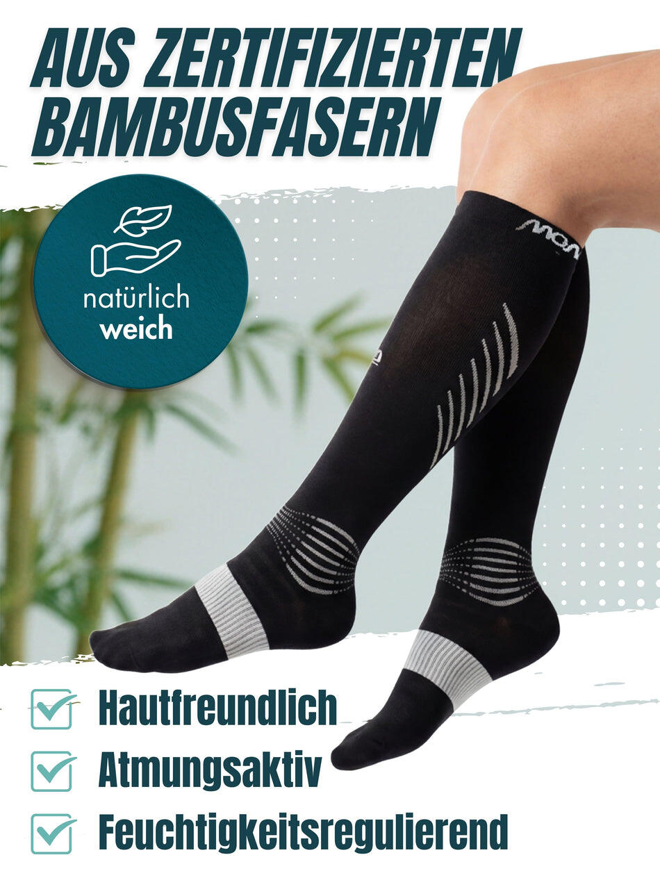Momevo Bambus Kompressionsstrümpfe 2er-Set 2/7