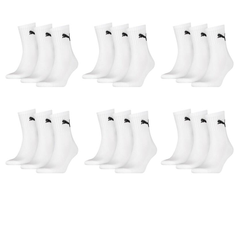 PUMA Puma Sportsocken Short Crew Socken Sport 18-Pack weiß 1/4