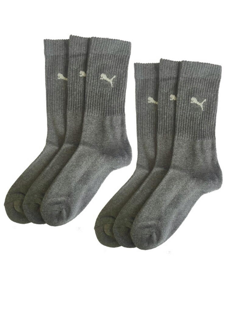 PUMA Puma Sportsocken Regular Crew Socken Sport 6-Pack anthracite 2/4