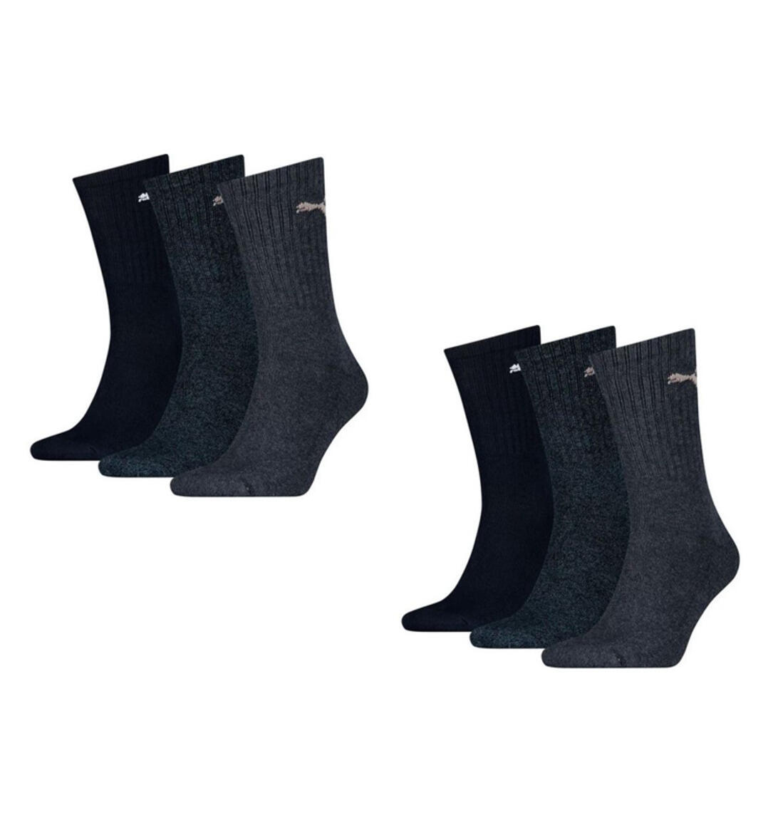 PUMA Puma Sportsocken Regular Crew Socken Sport 6-Pack denim 1/4