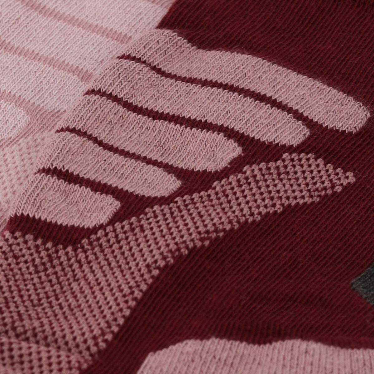 Calcetines de senderismo bajos Coolmax® Quarter lote de 6 - Burgundy 3/4