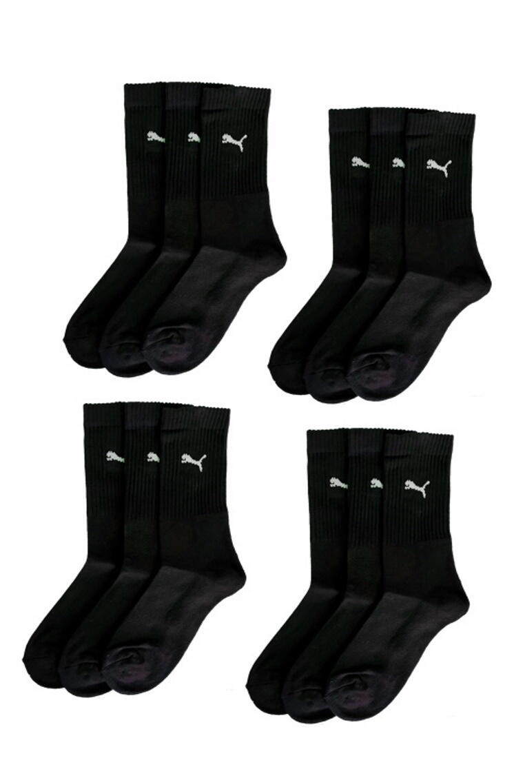 PUMA Puma Sportsocken Regular Crew Socken Sport 12-Pack schwarz 5.0 4/4