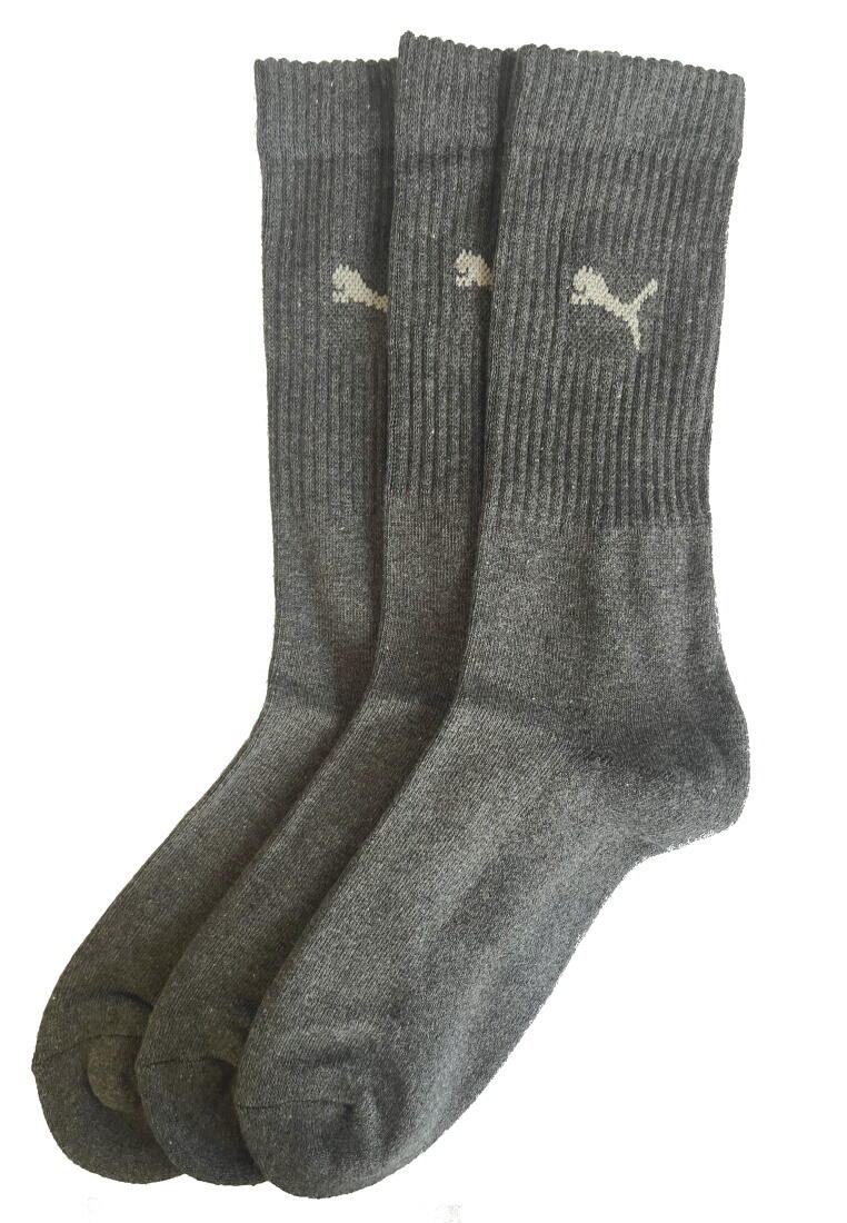PUMA Puma Sportsocken Regular Crew Socken Sport 3-Pack melange 4/4