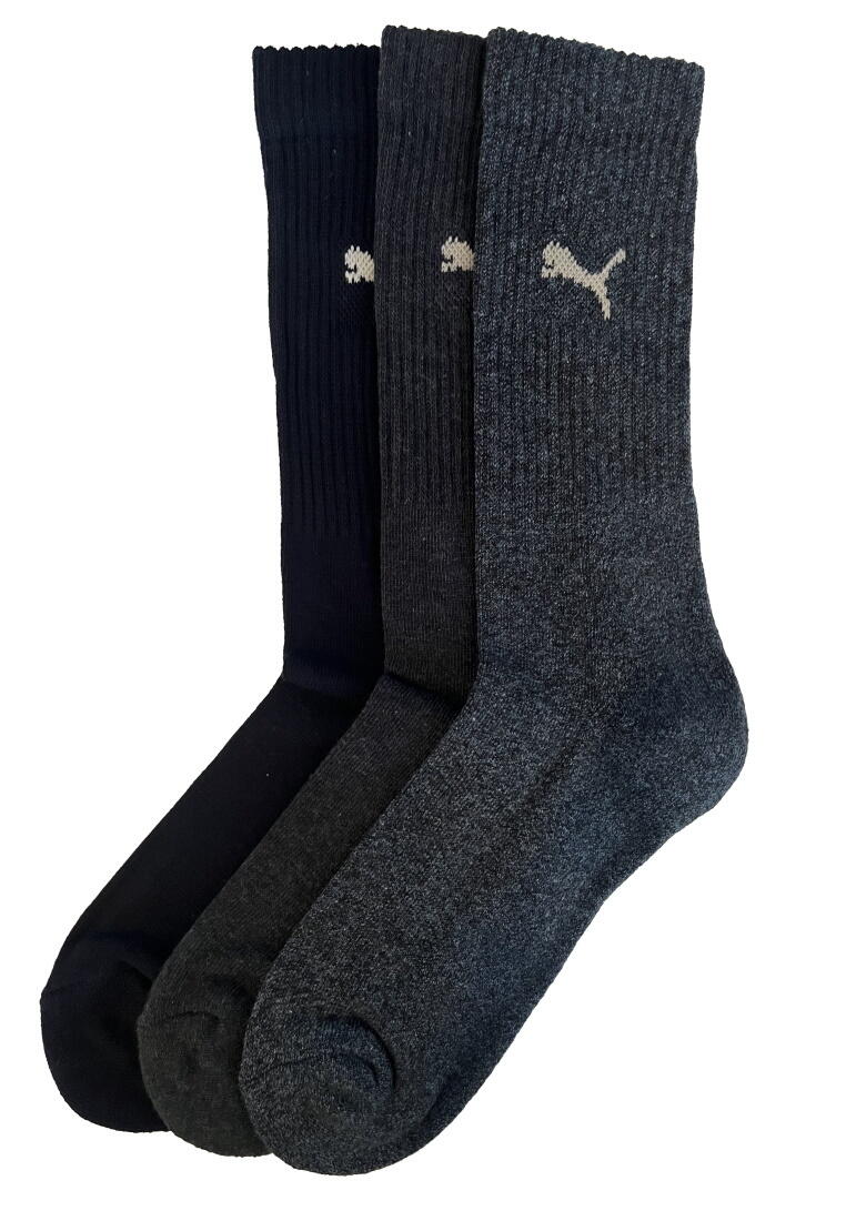 PUMA Puma Sportsocken Regular Crew Socken Sport 3-Pack denim 2/4