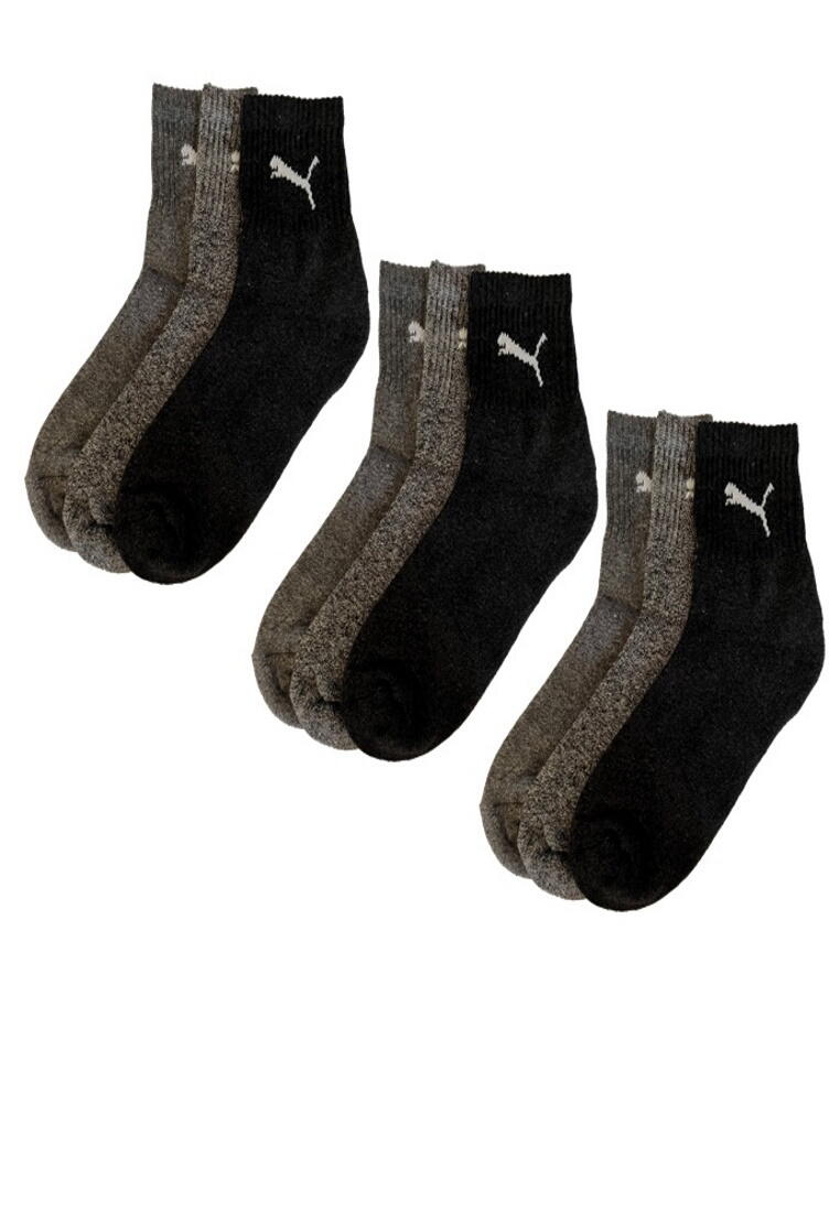 PUMA Puma Sportsocken Short Crew Socken Sport 9-Pack grau mix 4/4