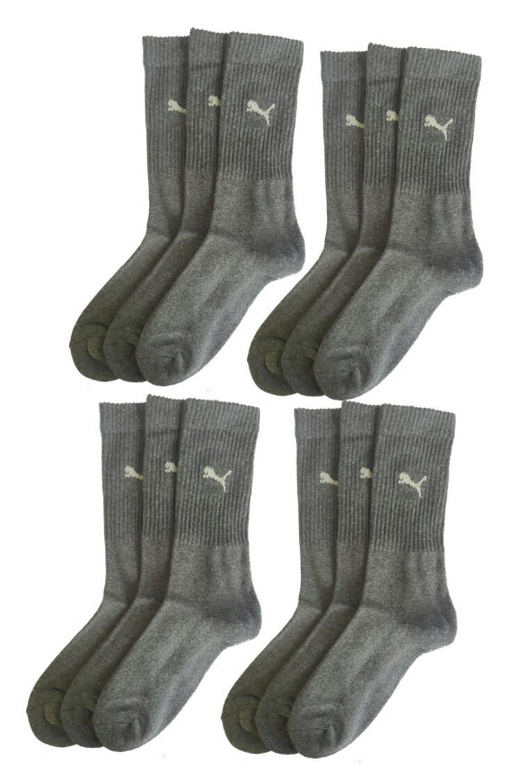 PUMA Puma Sportsocken Regular Crew Socken Sport 12-Pack anthracite 2/4