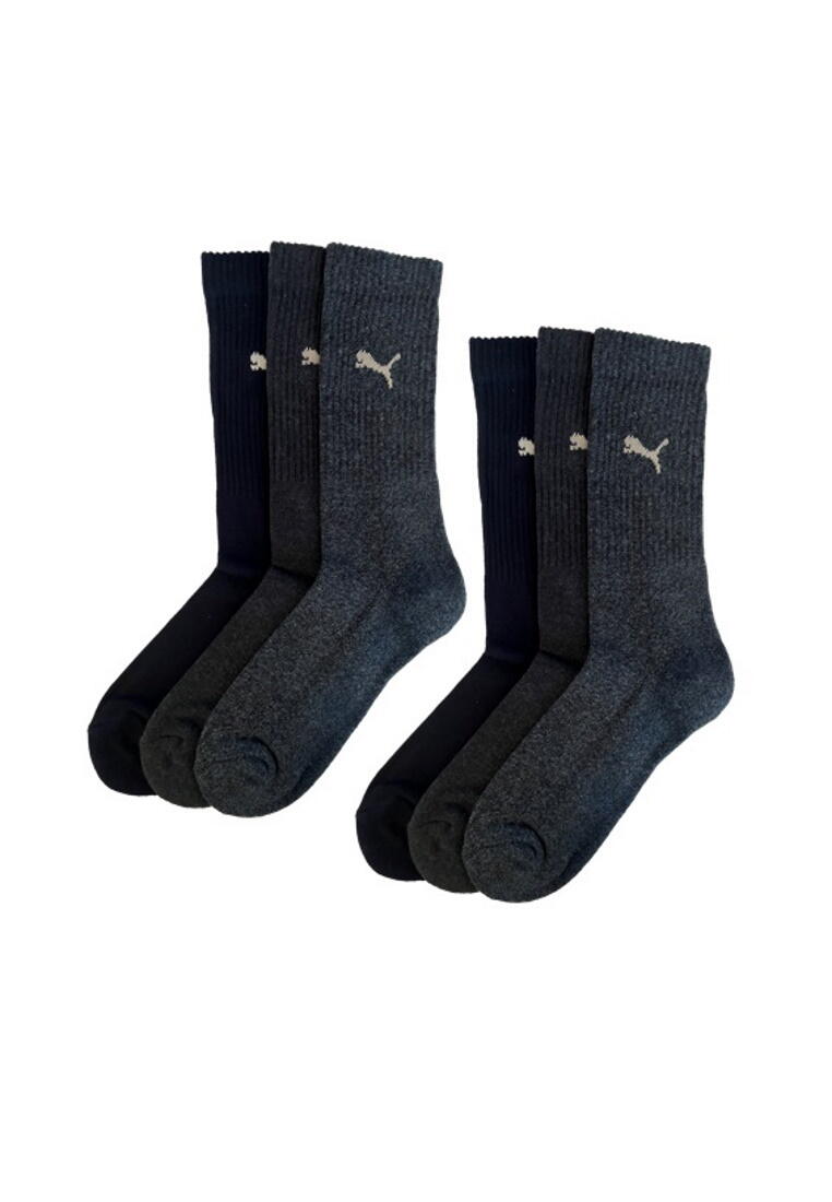 PUMA Puma Sportsocken Regular Crew Socken Sport 6-Pack denim 2/4