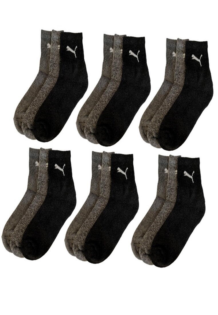 PUMA Puma Sportsocken Short Crew Socken Sport 18-Pack grau mix 4/4