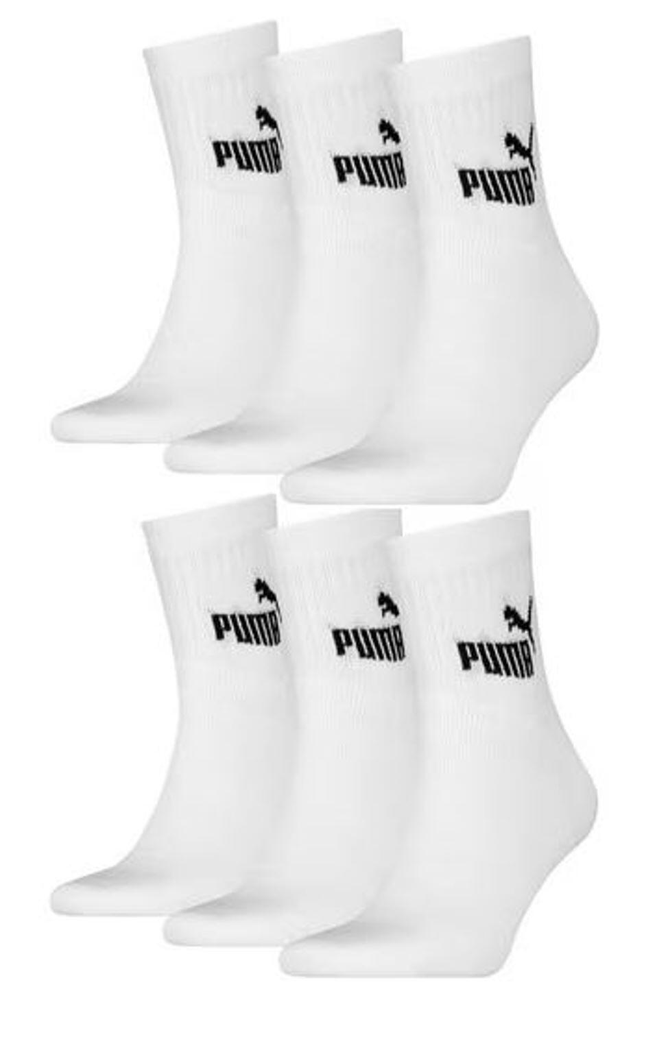 PUMA Puma ELEMENTS Short Crew Sportsocken 6-Pack weiß 1/4