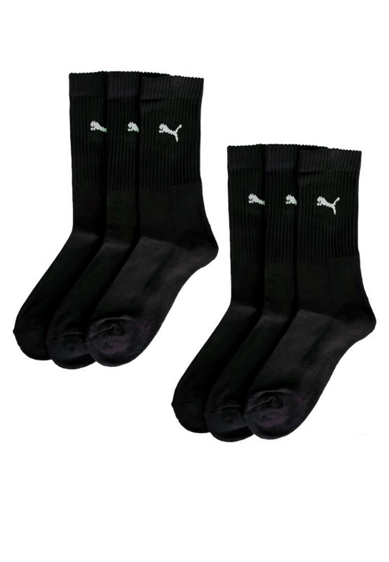 PUMA Puma Sportsocken Regular Crew Socken Sport 6-Pack schwarz 2.0 4/4