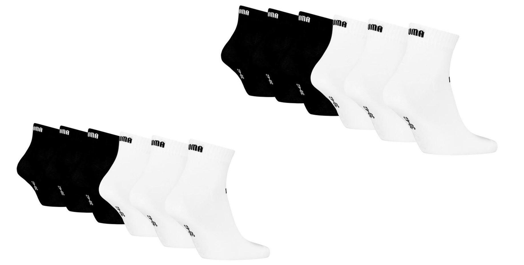 PUMA Puma ELEMENTS Quarter Socken 12-Pack White/black 2/5