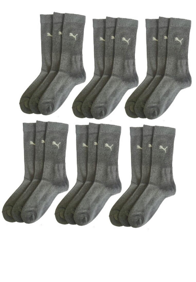 PUMA Puma Sportsocken Regular Crew Socken Sport 18-Pack anthracite 1/3