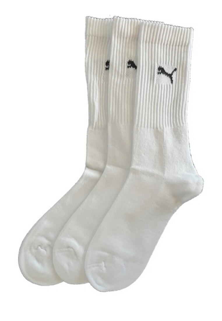 PUMA Puma Sportsocken Regular Crew Socken Sport 3-Pack weiß 2/4