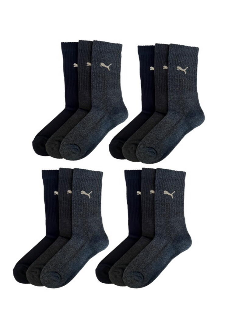 PUMA Puma Sportsocken Regular Crew Socken Sport 12-Pack denim 2/4