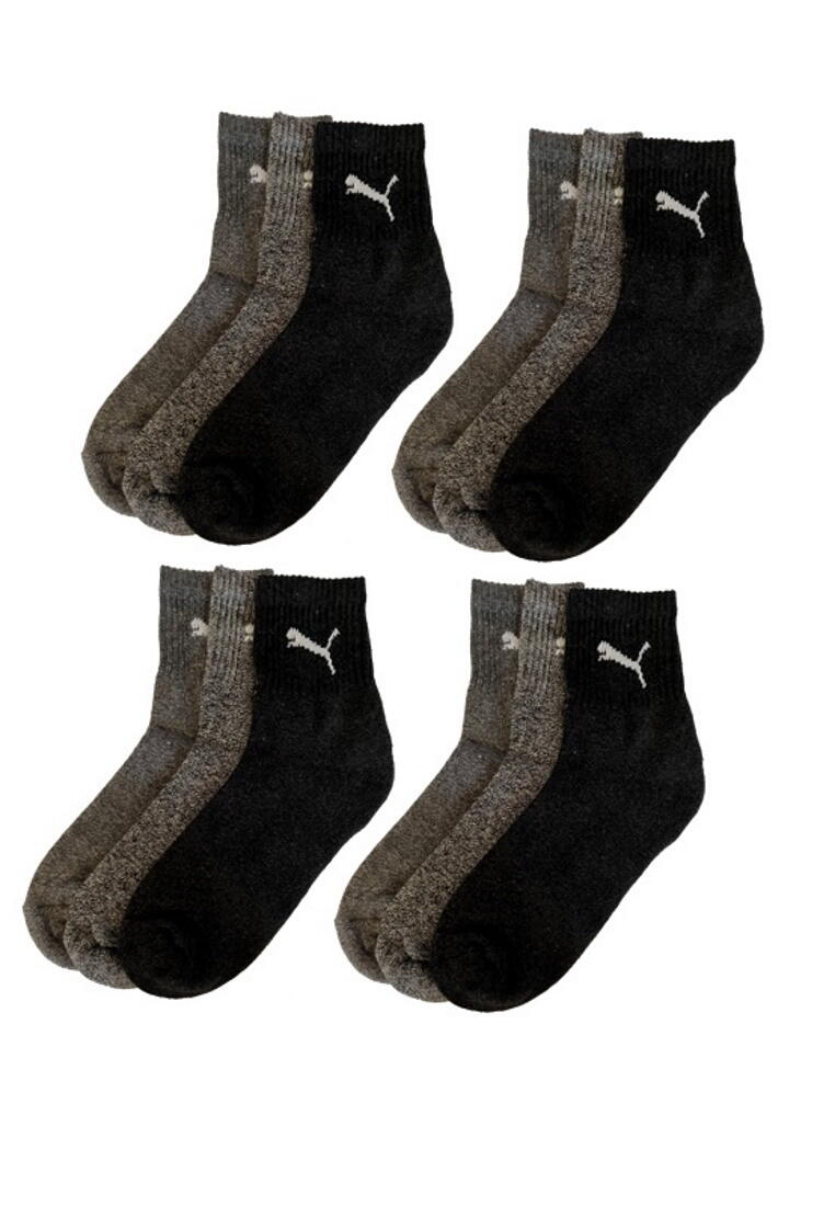 PUMA Puma Sportsocken Short Crew Socken Sport 12-Pack grau mix 4/4