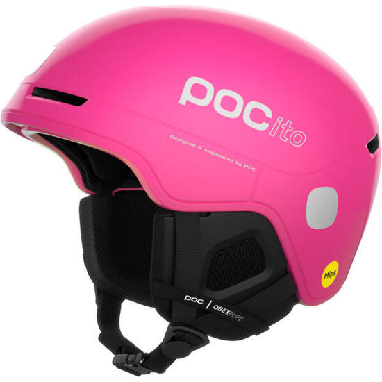 POC POCito Kinder Wintersporthelm Obex MIPS Fluorescent Pink