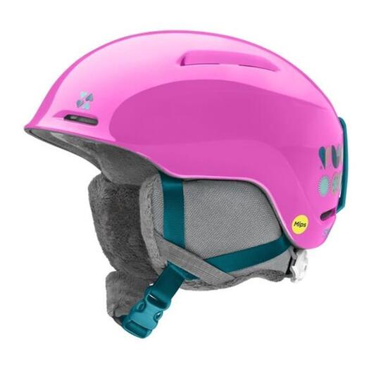 SMITH Smith Kinder Wintersporthelm GLIDE Junior MIPS Vivid Pink Hearts