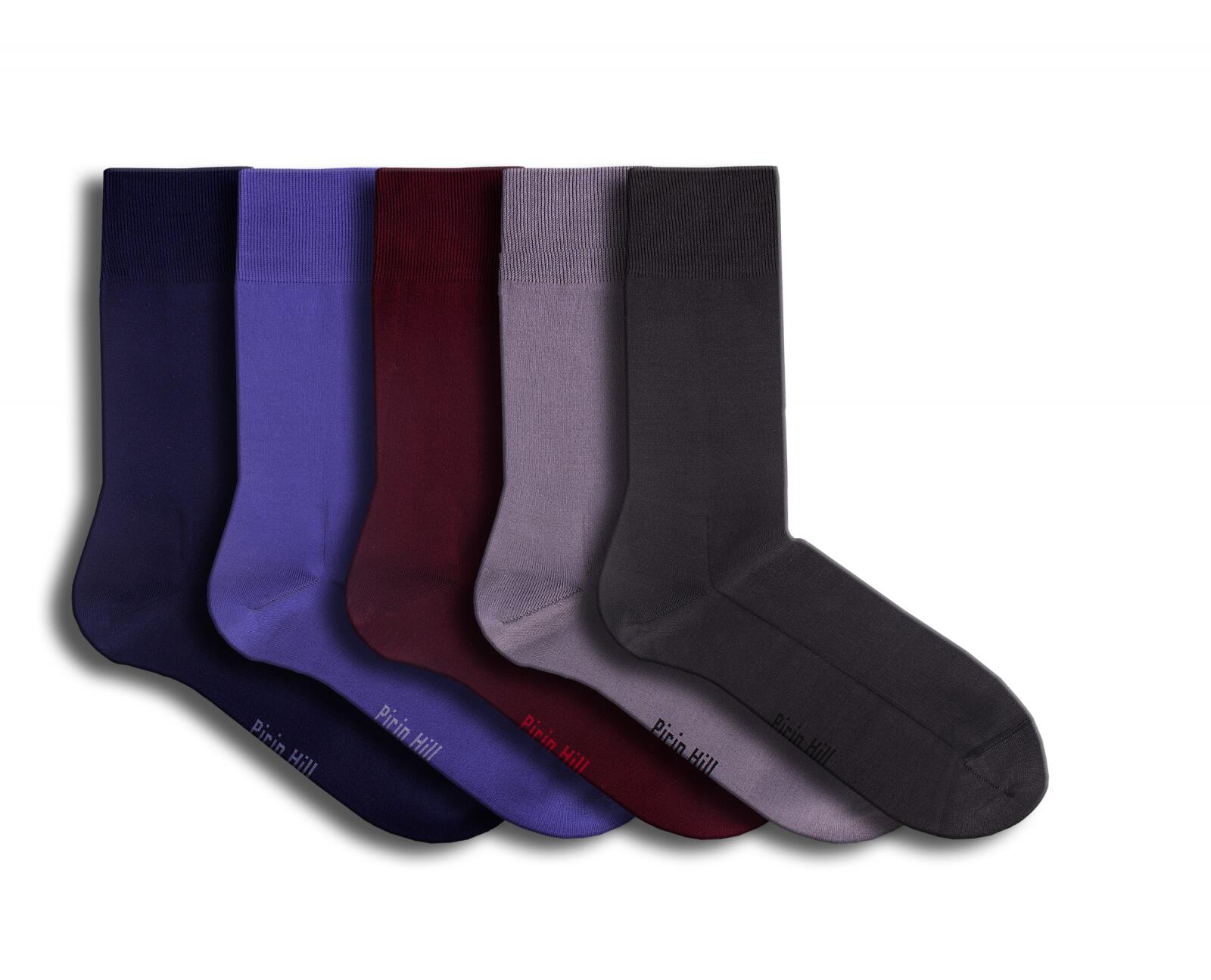 Sosete bumbac Mercerised Collection Luxury Box 5 buc