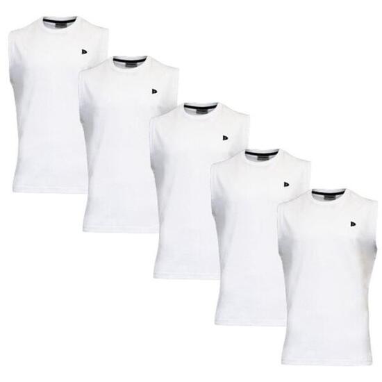 Lot de 5 t-shirts sans manches Donnay pour homme Stan