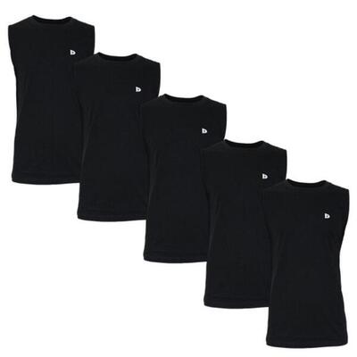 5-pack donnay heren mouwloos t-shirt stan