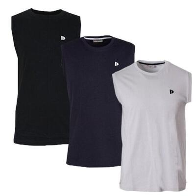3-pack donnay heren mouwloos t-shirt stan