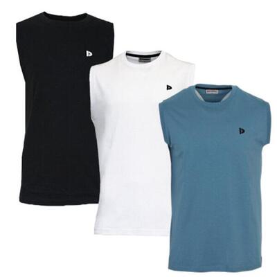 3-pack donnay heren mouwloos t-shirt stan