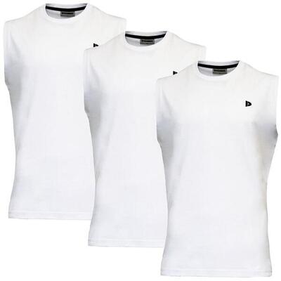 3-pack donnay heren mouwloos t-shirt stan