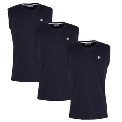 3-pack donnay heren mouwloos t-shirt stan