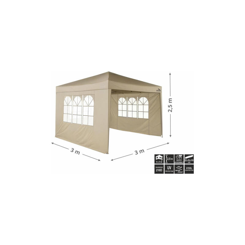 Pavilion Cattara Palace 3x3x2.5 m, rezistent la apa si la UV