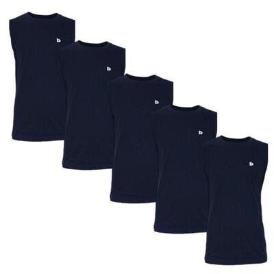 5-pack donnay heren mouwloos t-shirt stan