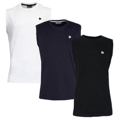 3-pack donnay heren mouwloos t-shirt stan