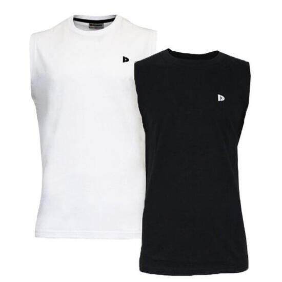 Lot de 2 t-shirts sans manches Donnay pour homme Stan